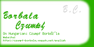 borbala czumpf business card